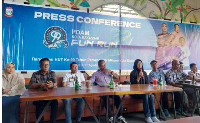 Sambut Hut Ke-99, PDAM Makassar Mengadakan Fun Run