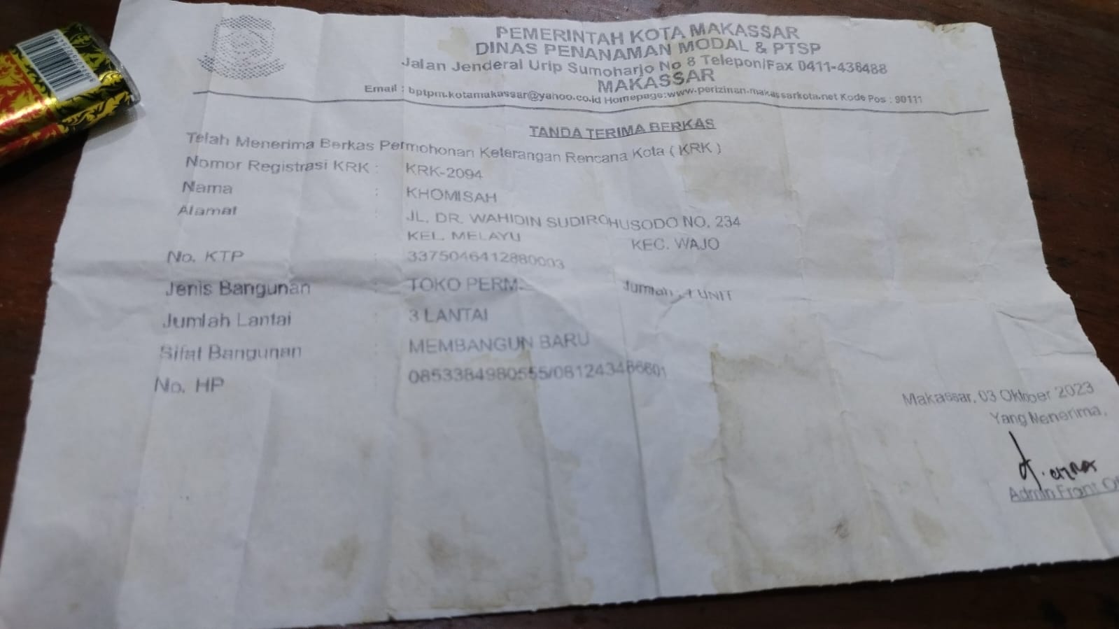 Bangunan Ruko Berlantai 3 Tak Memiliki Ijin IMB, Camat Wajo Hanya Tutup Mata