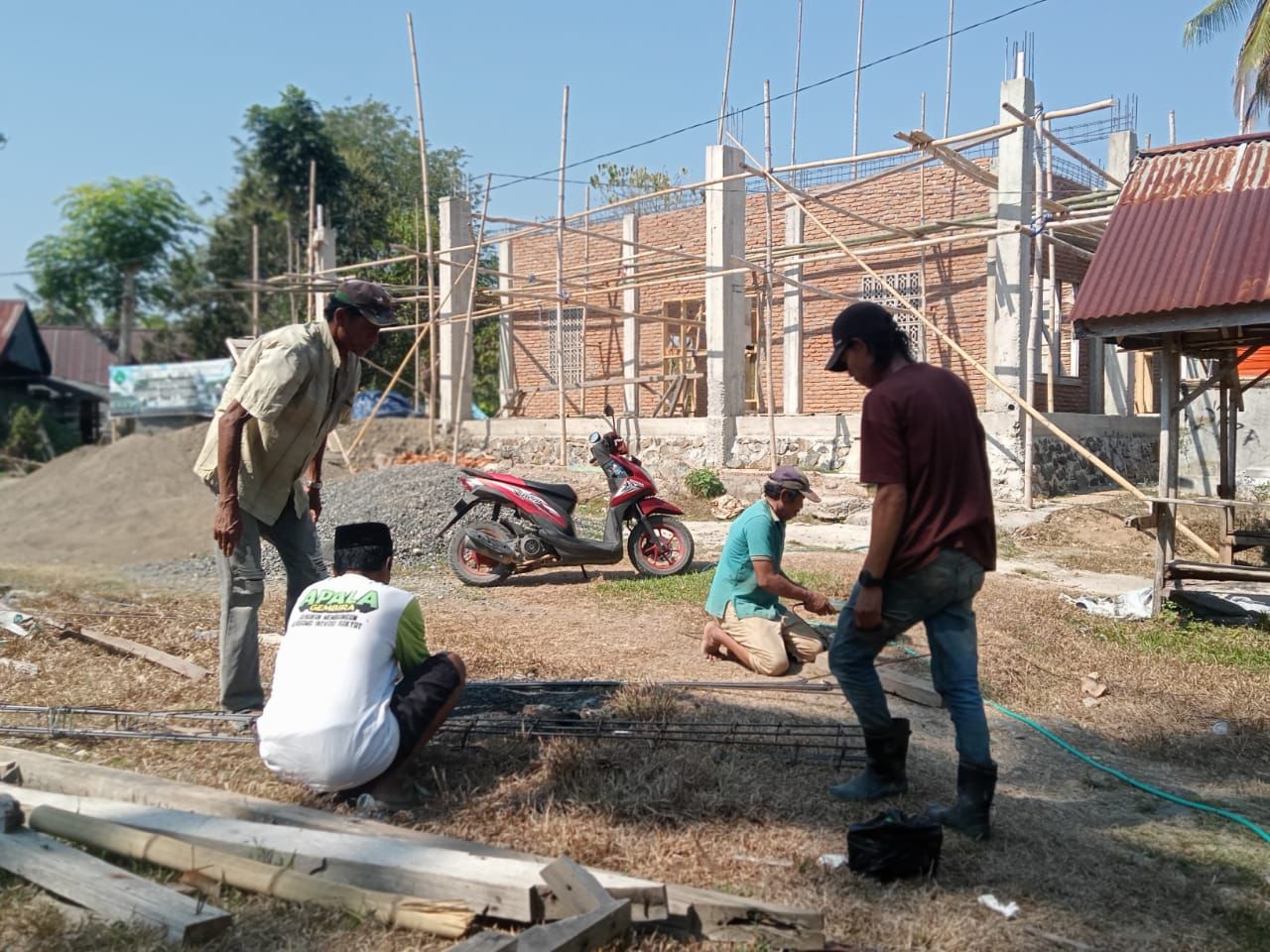Komunitas Pemuda Cinta Agama, Kembali Lakukan Giat Renovasi Masjid Ke-4