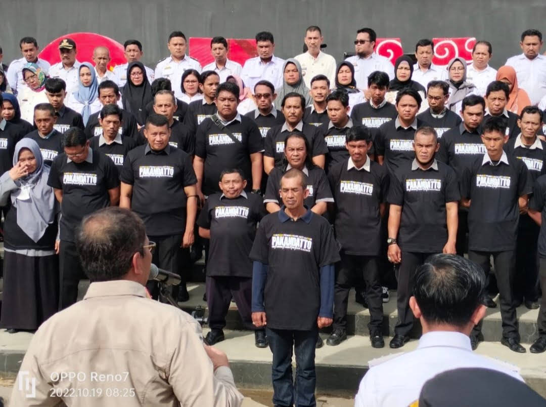 Koordinator Pakandatto Bersama Satgas Paritta Dinas Pekerjaan Umum, Pantau Kebersihan Drainase Kec Wajo