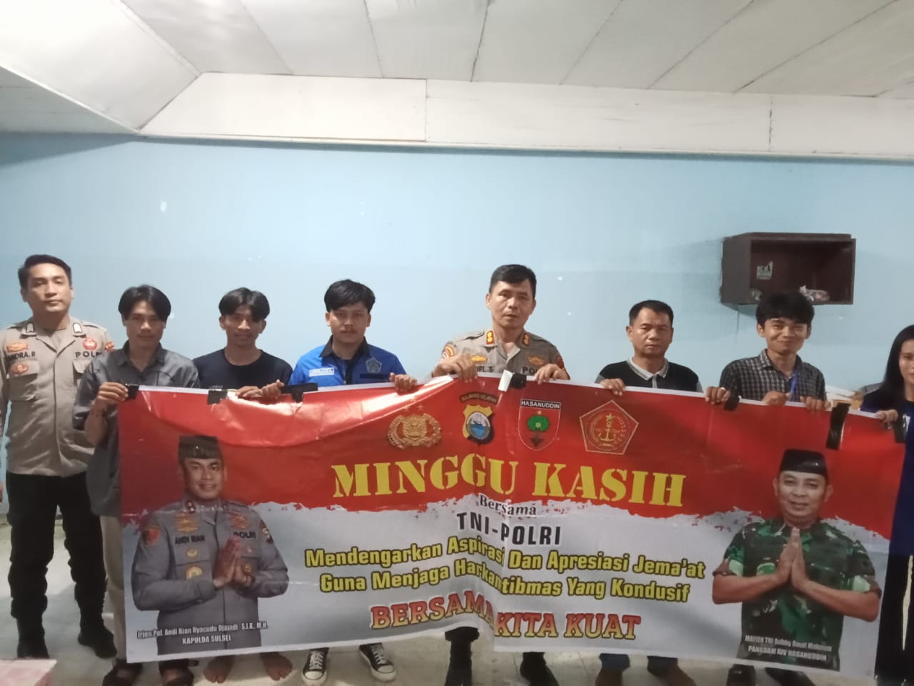 Polda Sulsel Gelar Minggu Kasih Bersama GKSS Jemaat Mattiro Baji Kec. Biringkanaya