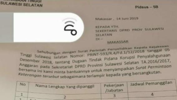 Ngeri Kasus Dugaan Korupsi 18 Anggota DPRD Sulsel Mandek ??